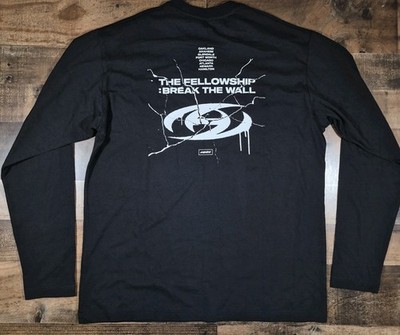 Ateez Shirt Men's Large Black Break The Wall 2022 World Tour Fellowship