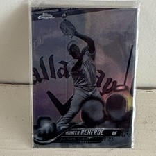 Topps Chrome 2018 Hunter Renfroe San Diego Padres MLB Rookie Card #184. rookie card picture