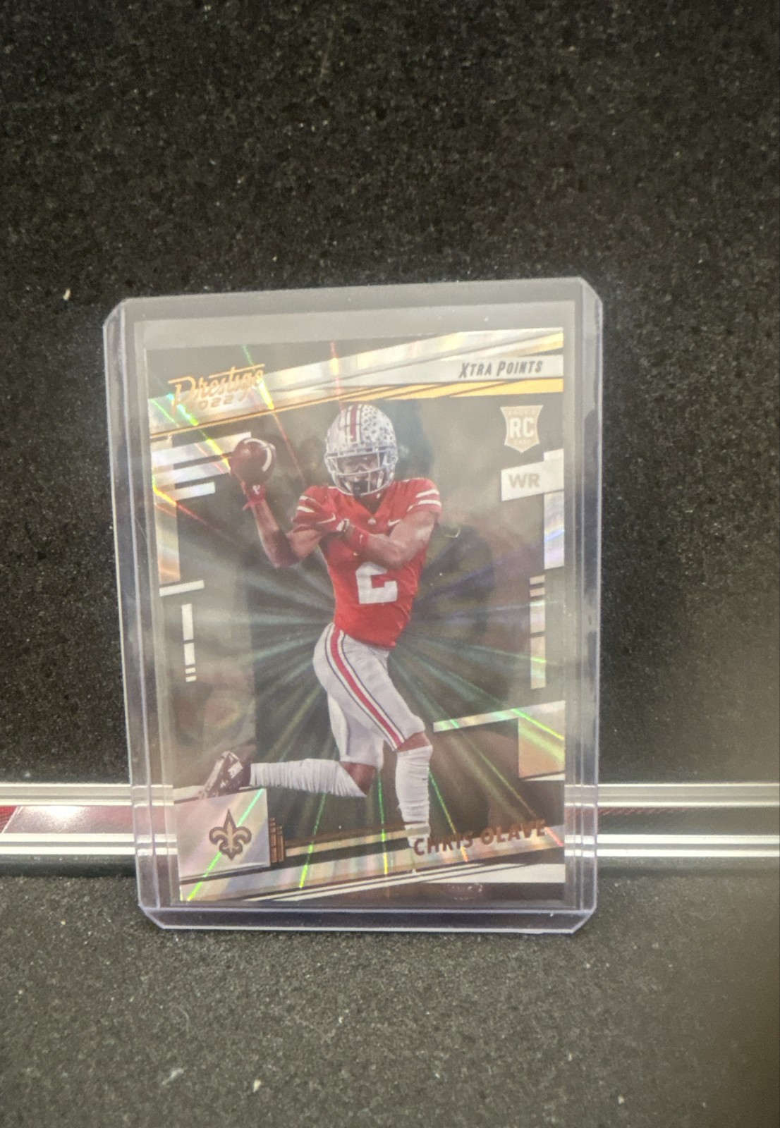 2022 Panini Prestige - Rookies Chris Olave #310 Xtra Points Sunburst (RC)