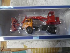 SAVIEM-4X4 PELLE MECANIQUE-TRANSPORT LOUVIGNY-MAGNY EN MEXIN    Altaya 1/43