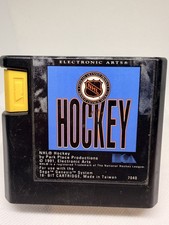 NHL Hockey Sega Genesis Cartridge Only Tested Not Working For Parts