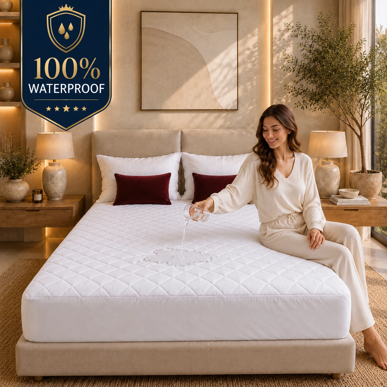 BedifyHome Fitted Sheet - White