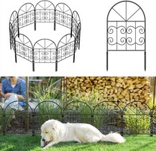 10 Pack Garden Fence Panel Decor 10ft Animal Barrier Fence Yard Edging Border
