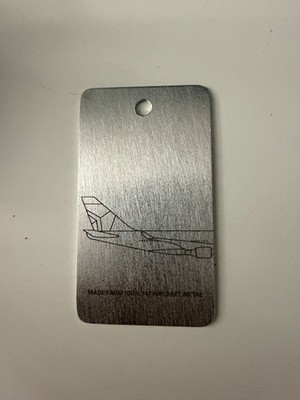 Delta Airlines 747 Plane Centennial American Express Metal Bag Tag
