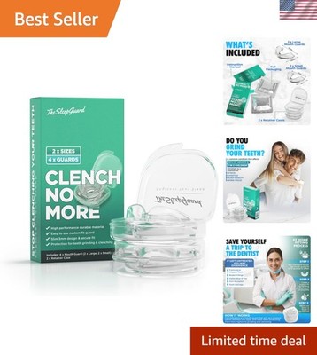 Mouth Guard for Clenching Teeth at Night [Pack of 4, Small & Large Sizes]   C...