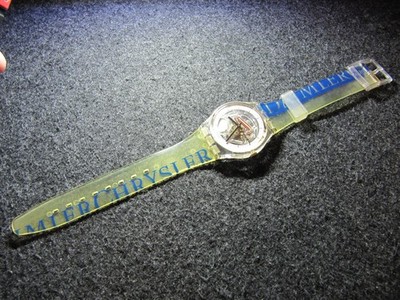 Swatch Uhr Vintage Daimler Chrysler Special Edition 1999 Jelly Skeleton GZ157