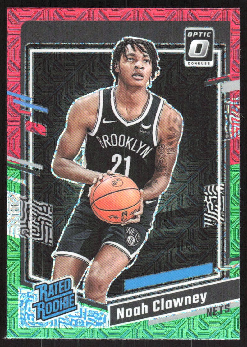 3394H 2023-24 Donruss Optic #205 Noah Clowney Choice Red and Green