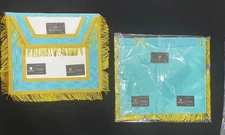 2X IRISH PROVINCIAL BULLION WIRE LAMBSKIN APRONS