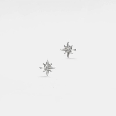 Tiny Small Star Stud Earrings in 925 Sterling Silver