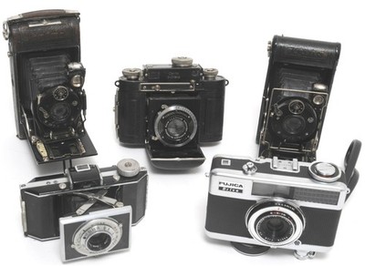 Mixed Lot of 5 x vintage collectable cameras NOTTESTED
