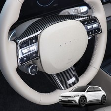 Carbon Tuning Steering Wheel Frame Button Cover Trim For Hyundai Ioniq 5 2025