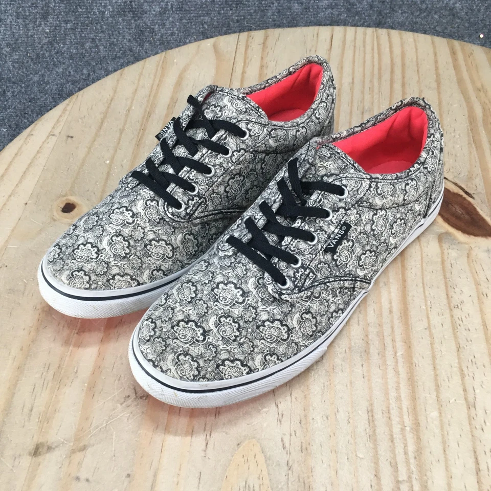 Vans туфли женщин 8,5 Atwood пейсли скейтбординга низкий верхний кроссовок черный белый - Изображение 3 из 4