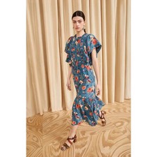Ulla Johnson 100% Silk Ilaria Dress, $850 NWT, US 2, Pre-Fall 2024, 894