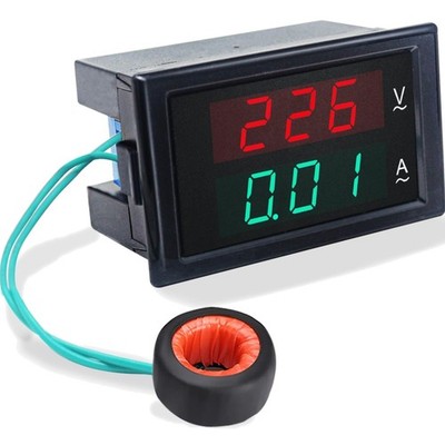 Voltmeter Amperemeter Digital AC 80-300V 100A Multimeter LED Anzeige