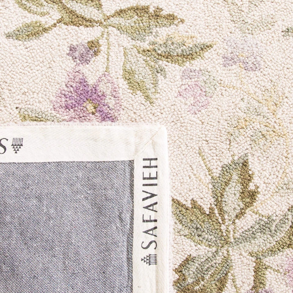 Chelsea Collection Accent Rug - 1'8" x 2'6", Ivory, Hand-Hooked French Countr... - Image 4 of 4