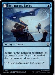 Boomerang Basics 46 Foil Uncommon Avatar: The Last Airbender MTG