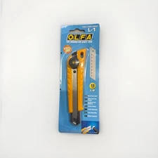 OLFA L-1 Heavy Duty Utility Razor Knife w/ Blade Snapper Yellow Office Home