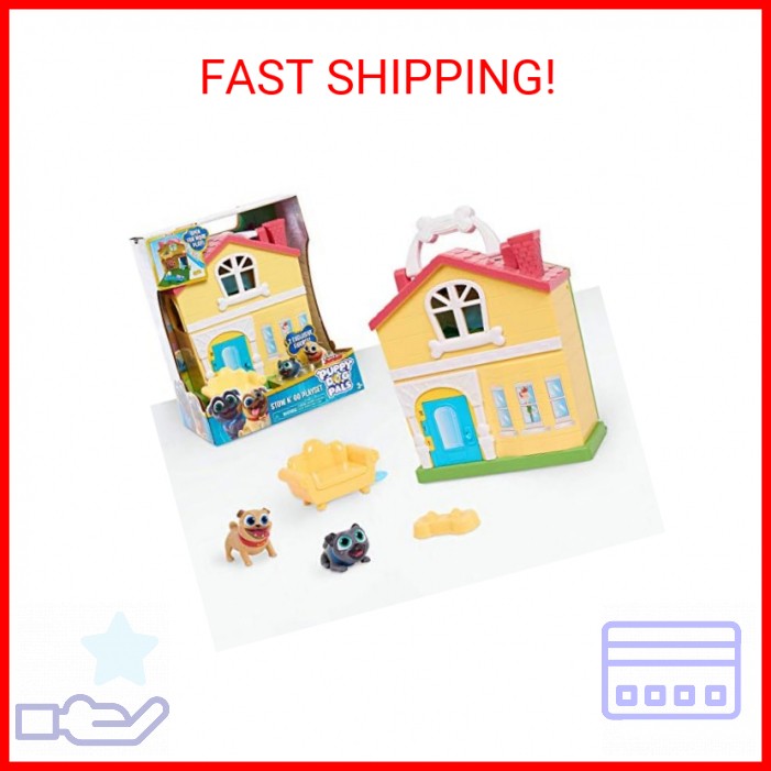 Puppy Dog Pals Stow N' Go Playset with Handle, Travel Toys for Kids, Officially 