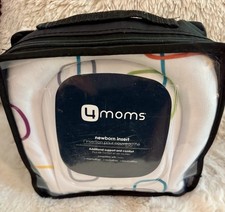 4MOMS NEWBORN INSERT REVERSIBLE SOFT PLUSH FOR MAMAROO ROCKAROO BOUNCEROO WHITE