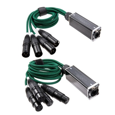 4Channel 3Pin Snake Multi Net Snake Receiver to Single Ethercon Cable