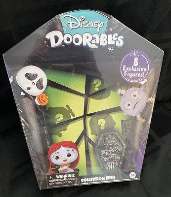 DISNEY DOORABLES   NIGHTMARE BEFORE CHRISTMAS  30TH Collection Peek 8 Figure Set