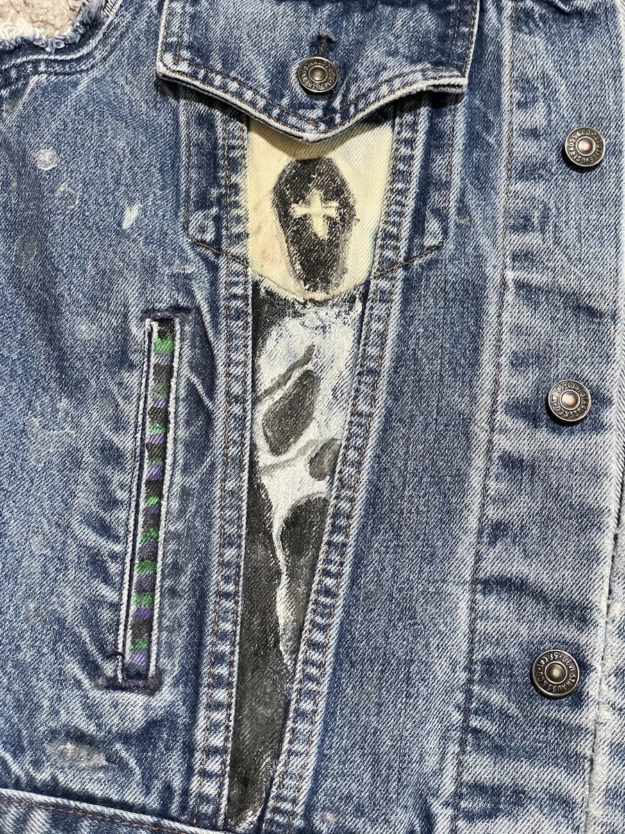 Levi's Denim Trucker Jacket Size 40 Metallica Patch 70506-0216