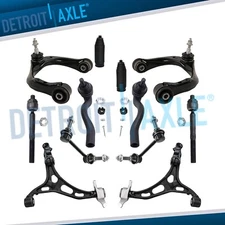 Front Upper Lower Control Arms Sway Bars Tie Rods Kit for Grand Cherokee Durango