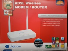 modem router adsl wireless digicom 300m