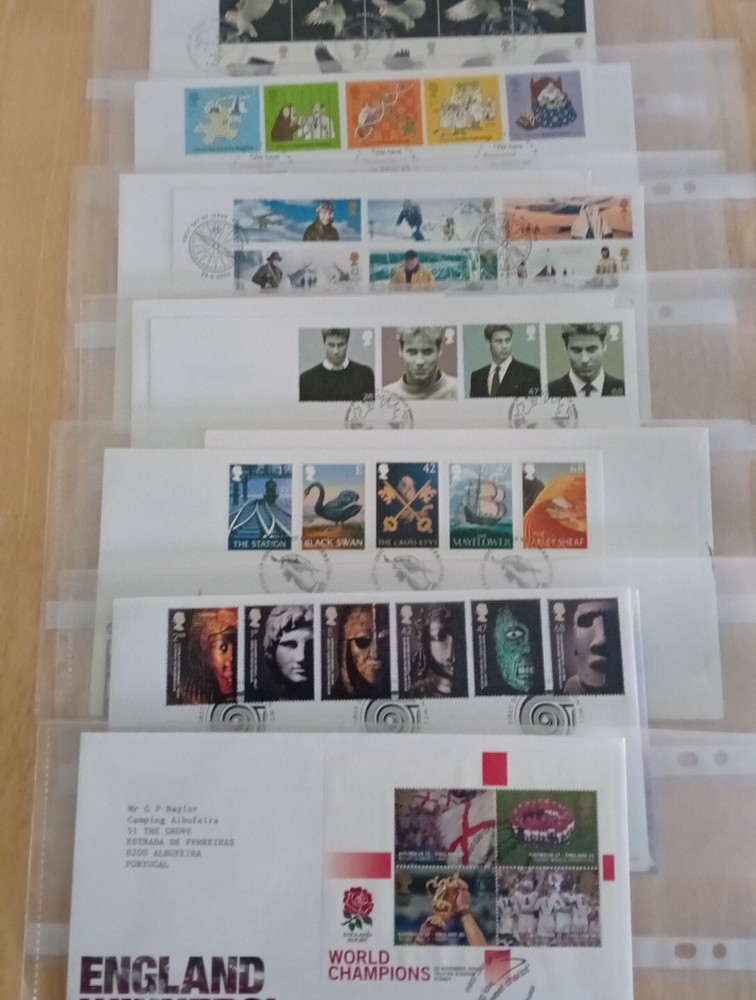 2003 Royal Mail First Day Cover Set of 13 Addressed Hand-Stamped FDCs  