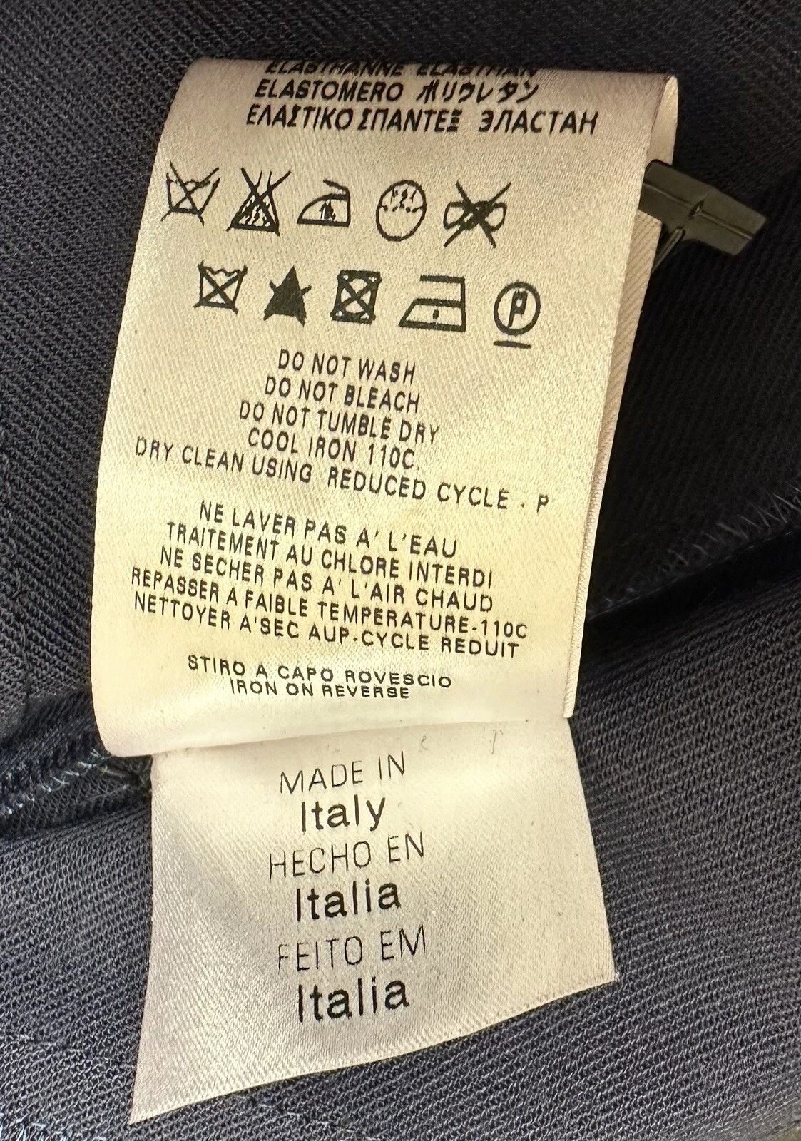 Abito Love Moschino blu navy taglia US 8 Made in Italy nuovo con etichetta