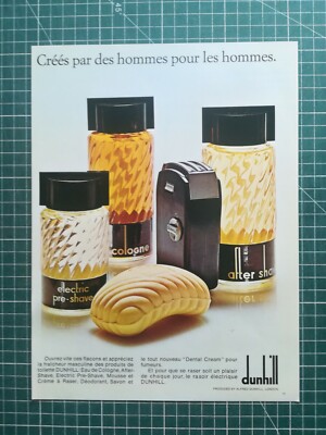 774 schöne ALTE WERBUNG um 1970 Parfum Dunhill