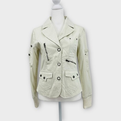 Frida G London Utility Jacket in Bone Women s Size S NWOT