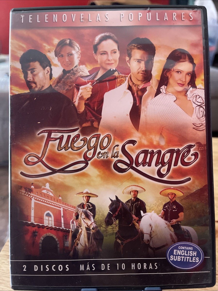 Fuego en la Sangre (2009 DVD 2-Disc) Telenovelas Populares Eduardo