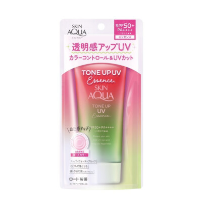 [ROHTO MENTHOLATUM] Skin Aqua HAPPINESS AURA Tone Up UV Essence Sonnenschutz 80g