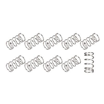 Molla A Compressione In Acciaio 1000mm X 1.3mm &ndash; Diametro 10-18mm &ndash; 2 Pezzi