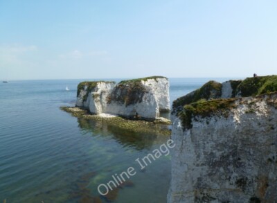 Photo 6x4 Studland, Old Harry An iconic Dorset view, with the arch just v c2011