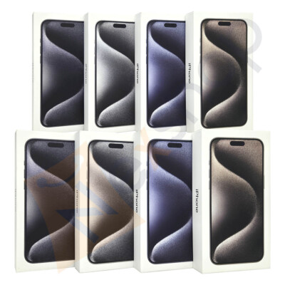 Original BOX for Apple iPhone 15 PRO or PRO MAX w/ Sticker & Manuals - All Color