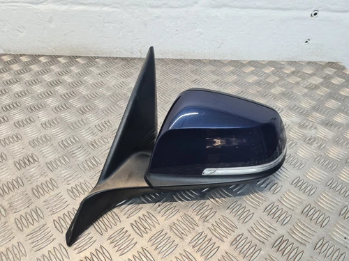 BMW 1 SERIES 2013 F20 F21 PASSENGER LEFT SIDE WING MIRROR 6 PIN IN BLUE- A76 #3I