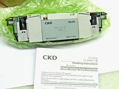 CKD 4GB229R-00-A2NM-3 24V DC Solenoid Valve