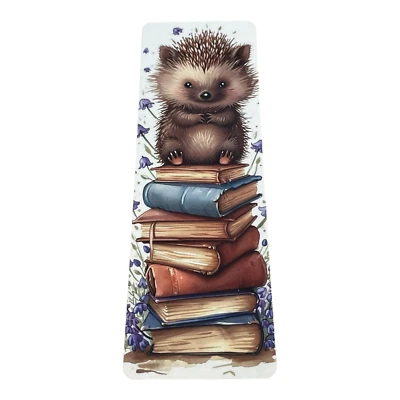 Lovely illustrated Cute Hedgehog printed bookmark, Page Saver, Book Lover Gift