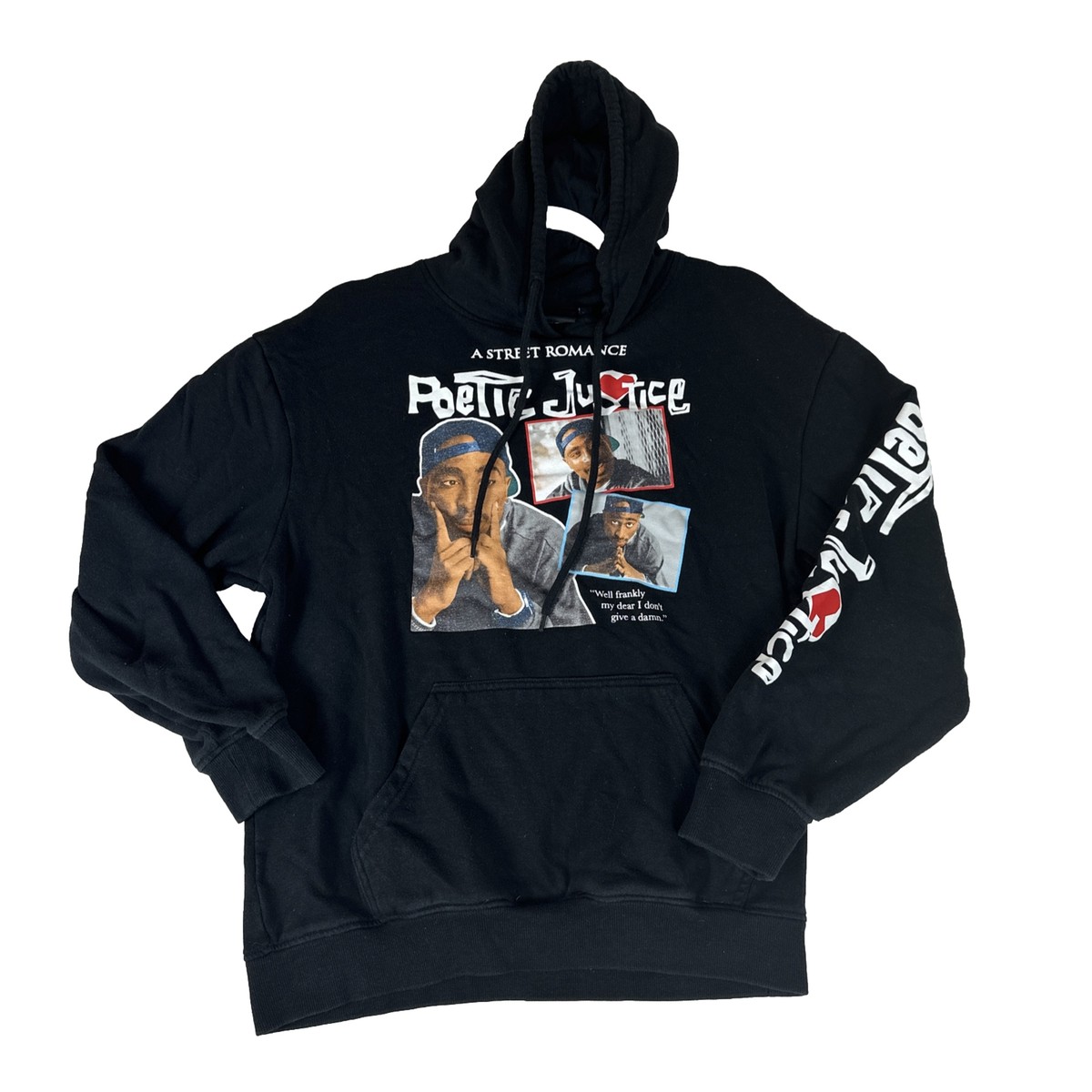 Chemistry Mens Poetic Justice Pullover Black Tupac Shakur Hoodie