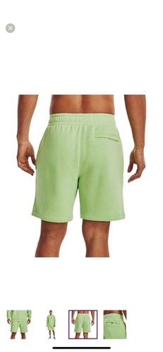 UNDER ARMOUR Playback Essential Fleece SWEATPANT SHORTS GREEN 1377532 Large - Picture 3 of 3