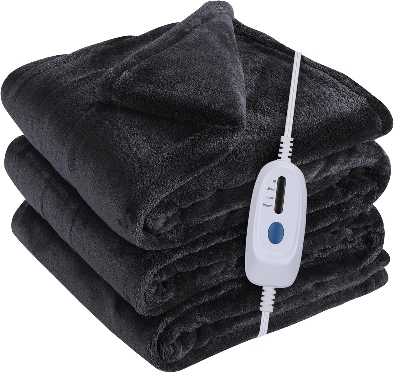 Full Size Electric Heated Blanket 72x84 with 4 Heat Settings & 10-Hour Auto Shutoff