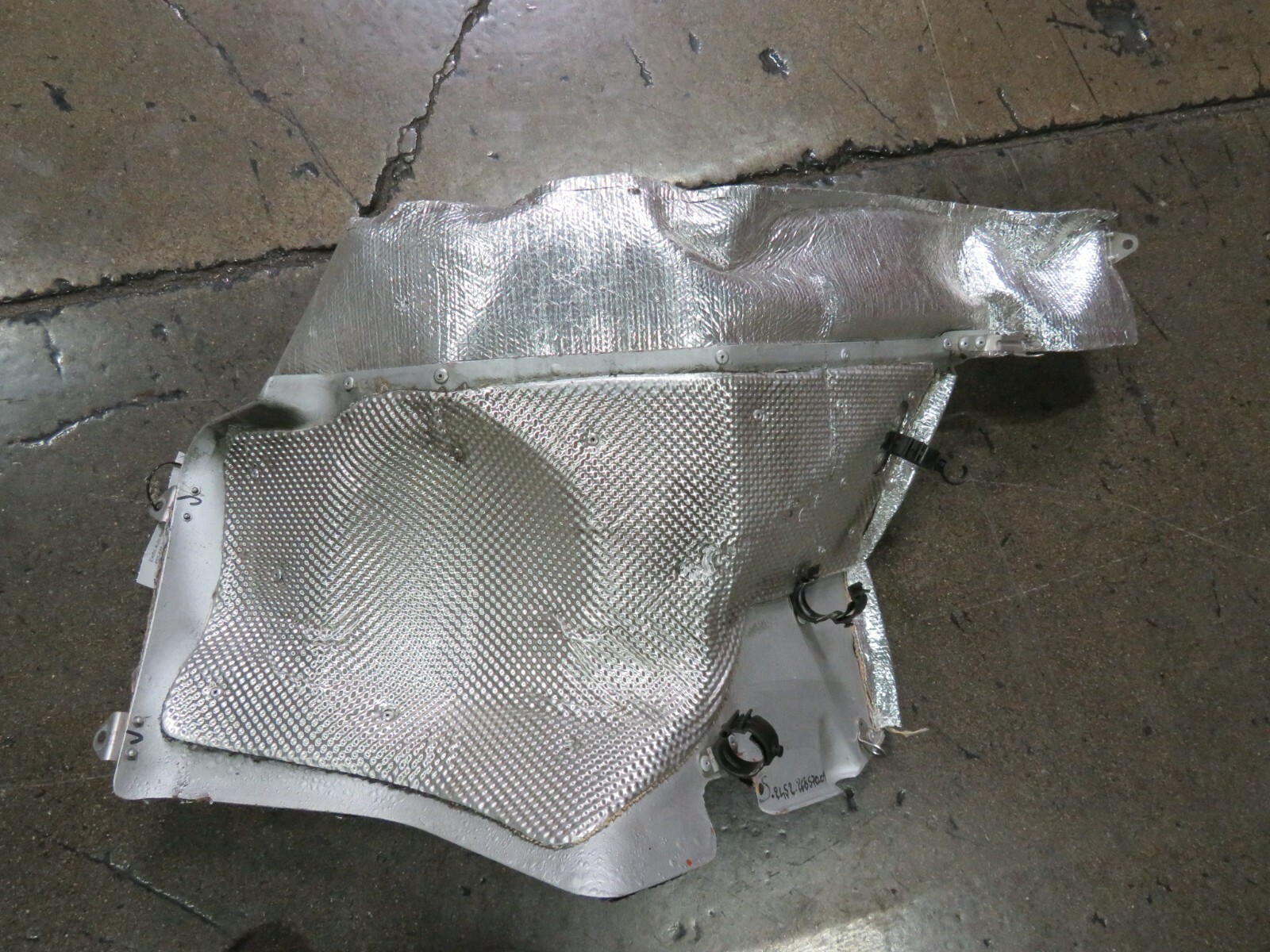 Ferrari 458 Italia, RH, Right, Fuel Tank Heat Shield, Used, P/N 278375
