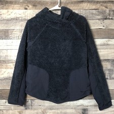 Nike Women's Size XS Gray Training Sherpa Pullover Hoodie Sweatshirt