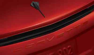OEM NEW 2020-2021 GM Chevrolet Corvette Script Rear Emblem in Torch Red ...