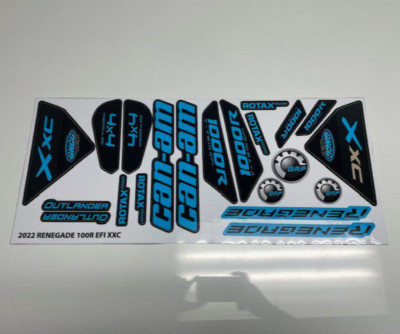 CAN-AM RENEGADE 1000R EFI XXC CUSTOM LAMINATED DECALS OFFROAD *BLEM*