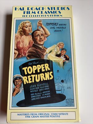 Patsy Kelly Topper Returns Topper Returns (1941) VHS Roland Young Joan Blondell Carole Landis ...