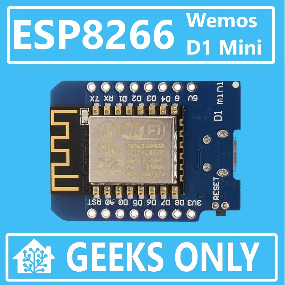 ESP8266 Wemos D1 Mini  ESPHOME UK NodeMCU  WIFI Arduino HOME ASSISTANT