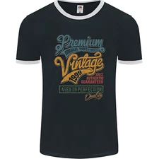 Aged to Perfection 26th Birthday 1999 Mens Ringer T-Shirt FotL